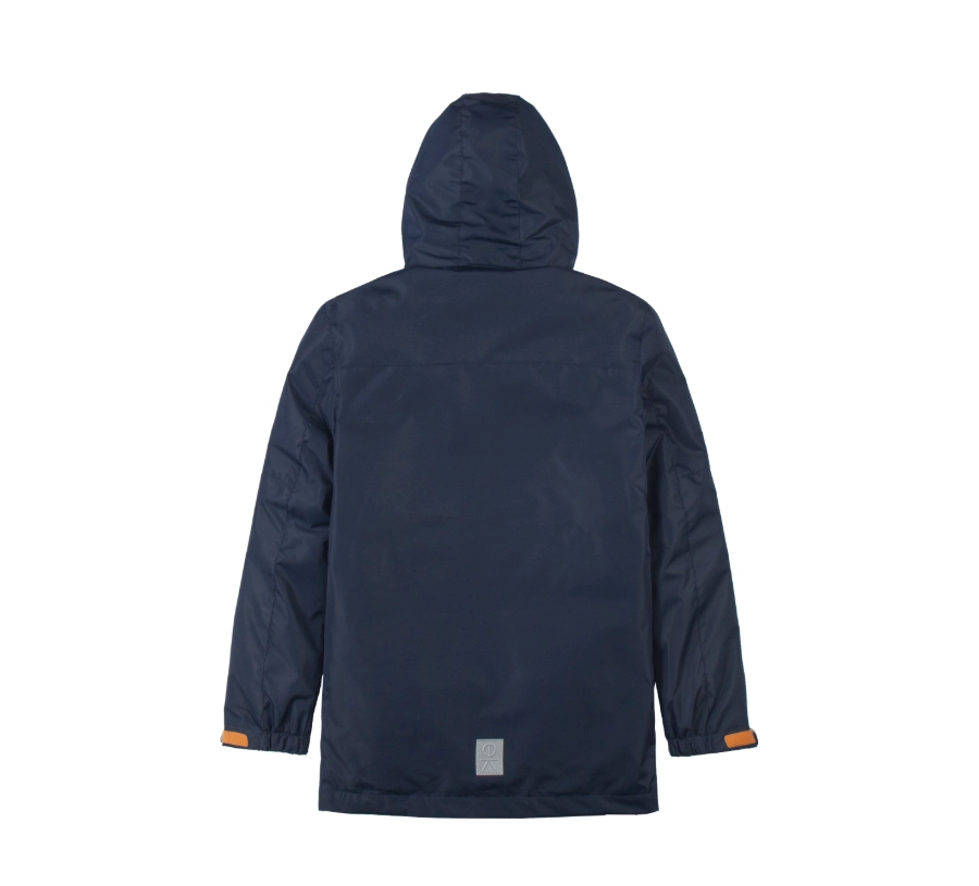 3M Insulated Detachable Collegiate Jacket-Navy + Orange / Navy