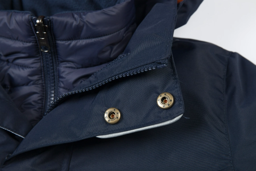 3M Insulated Detachable Collegiate Jacket-Navy + Orange / Navy