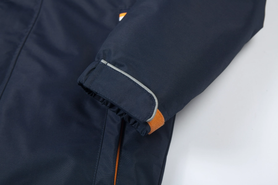 3M Insulated Detachable Collegiate Jacket-Navy + Orange / Navy