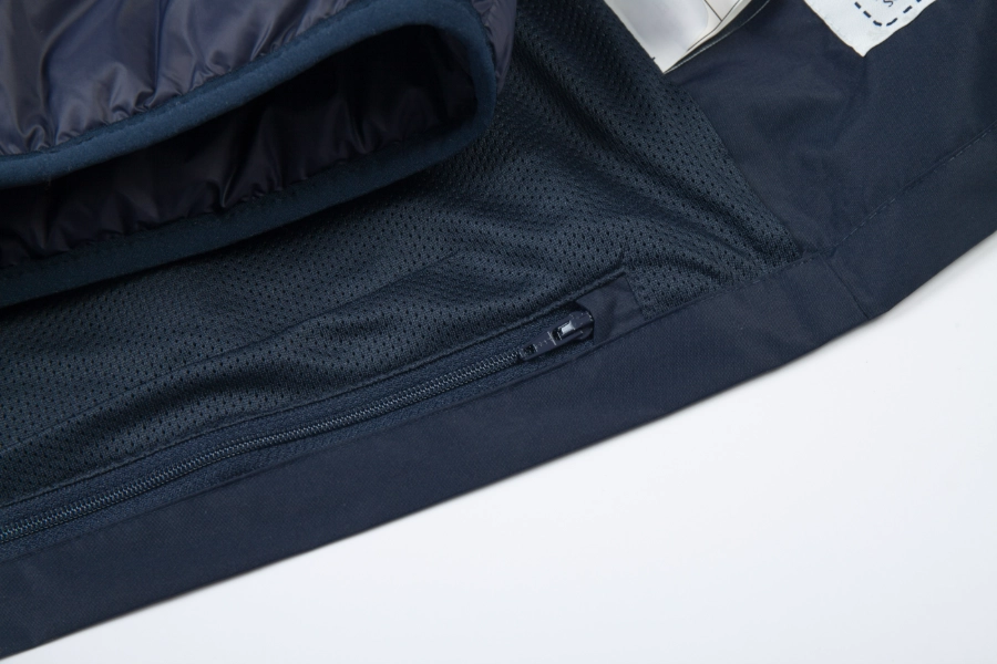 3M Insulated Detachable Collegiate Jacket-Navy + Orange / Navy