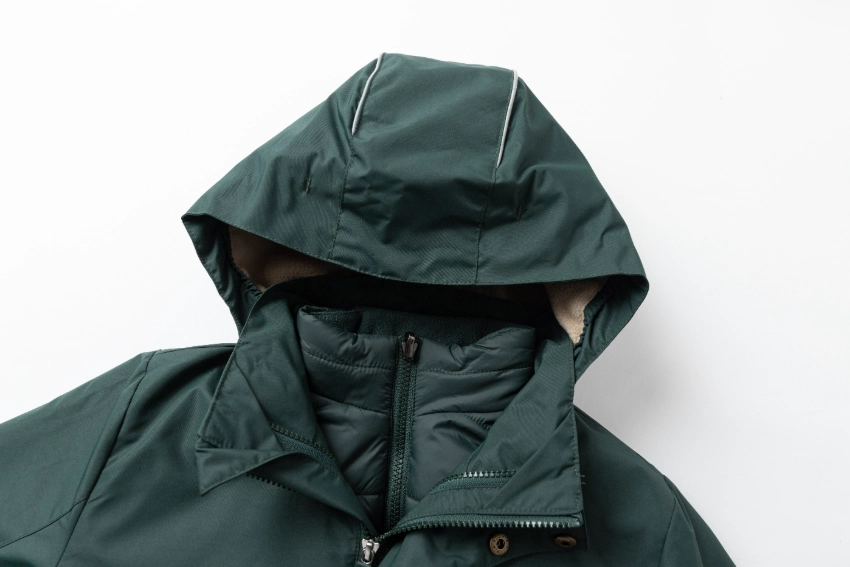 3M Insulated Multi-Functional Collegiate Winter Jacket-Dark Green / Dark Green