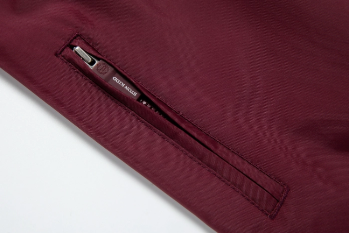 British Academy Detachable Jacket-Wine Red/Grey
