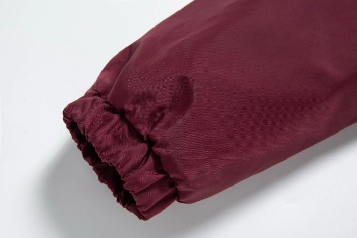 British Academy Detachable Jacket-Wine Red/Grey
