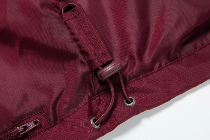 British Academy Detachable Jacket-Wine Red/Grey