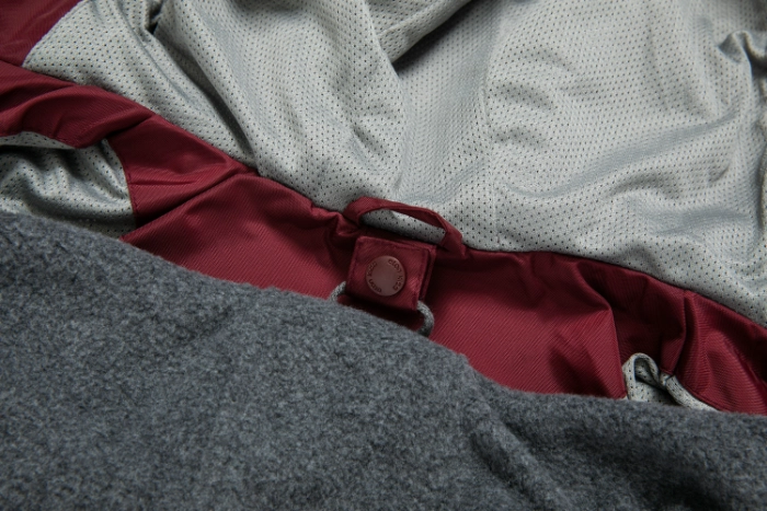 British Academy Detachable Jacket-Wine Red/Grey