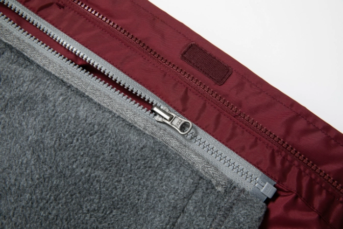 British Academy Detachable Jacket-Wine Red/Grey