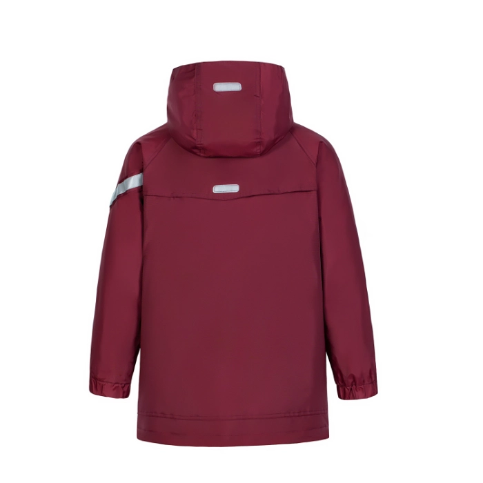 British Academy Detachable Jacket-Wine Red/Grey