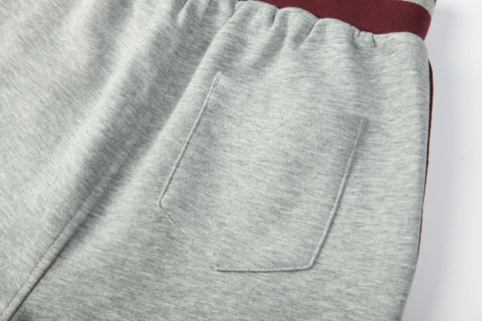 British Collegiate Sport Set-Dark Red / Light Heather Grey