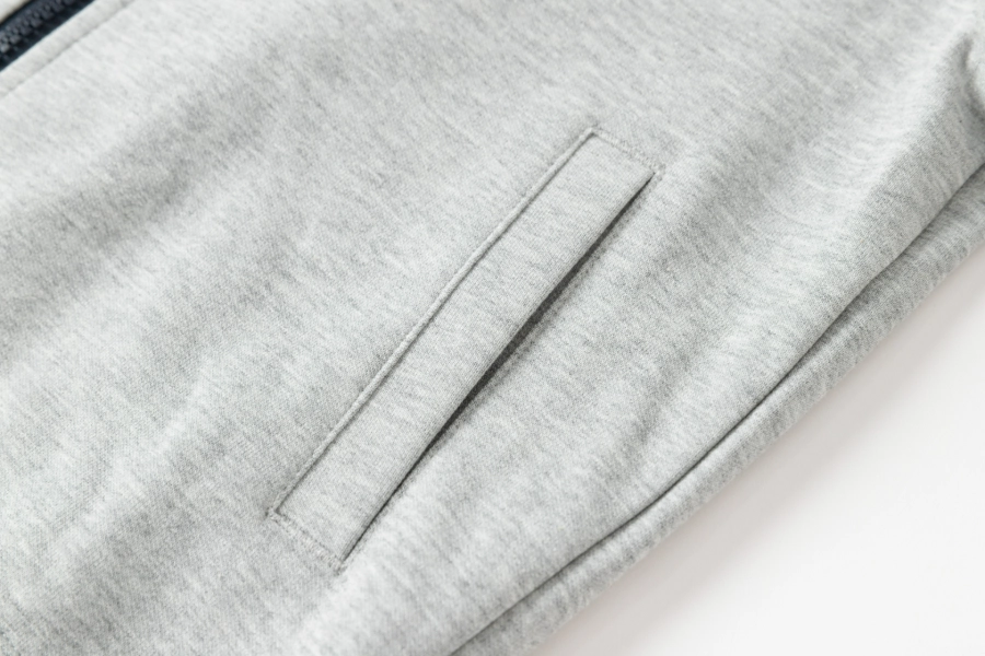 British Collegiate Sportswear-Light Gray & Navy