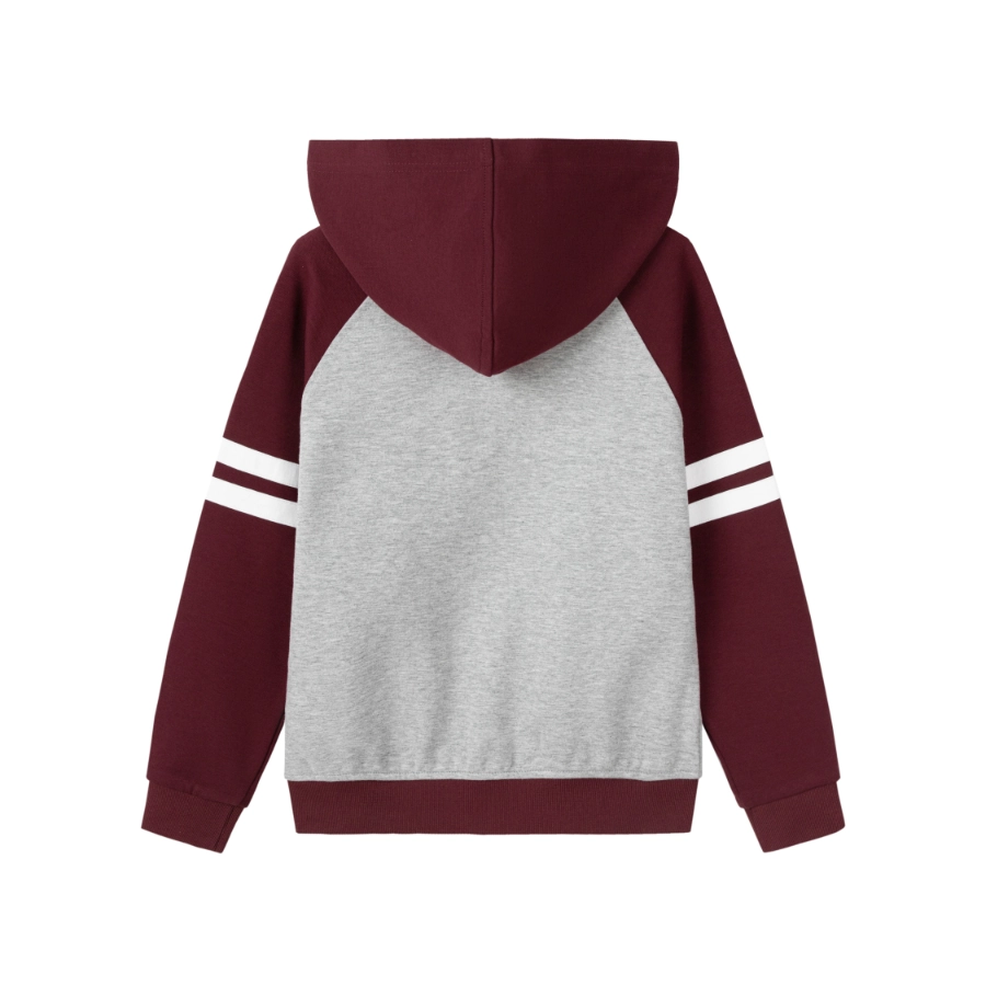 British Collegiate Sportswear-Light Gray & Maroon