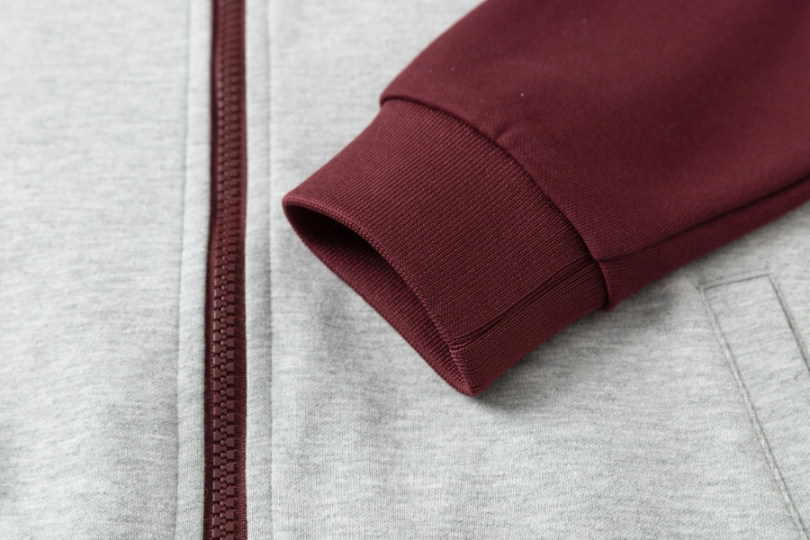 British Collegiate Sportswear-Light Gray & Maroon