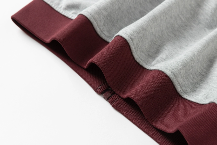 British Collegiate Sportswear-Light Gray & Maroon