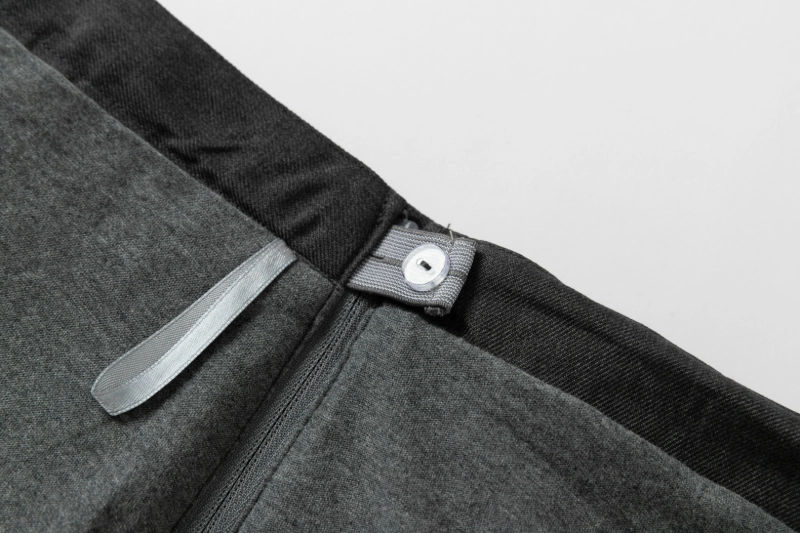 British-Inspired Girls’ Pleated Skirt-Dark Gray