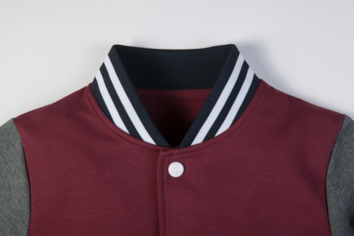 British Preppy Sports Set-Maroon & Dark Gray