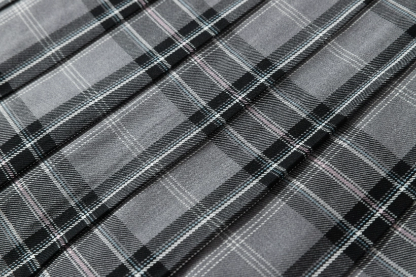 Campus-Inspired Plaid Pleated Skirt