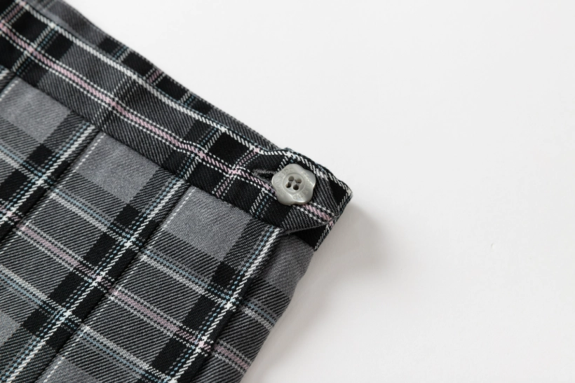 Campus-Inspired Plaid Pleated Skirt