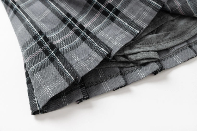 Campus-Inspired Plaid Pleated Skirt