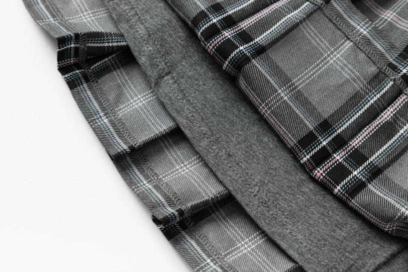 Campus-Inspired Plaid Pleated Skirt