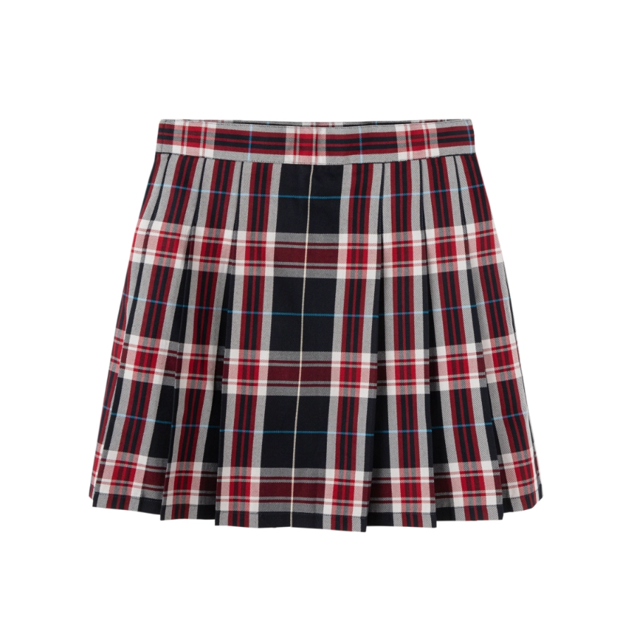 Campus Plaid Pleated Skirt