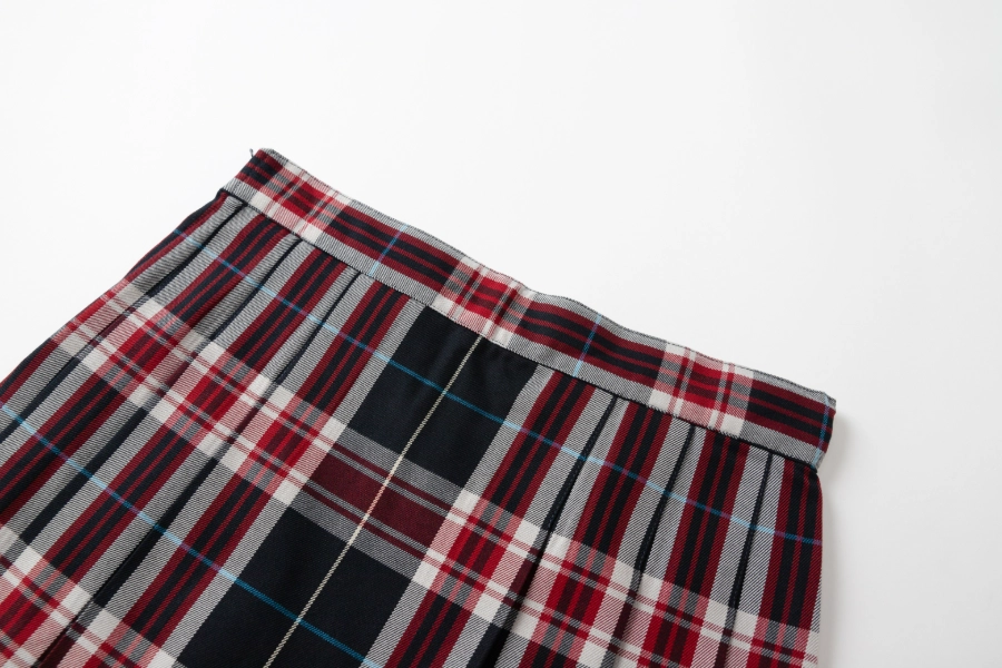 Campus Plaid Pleated Skirt