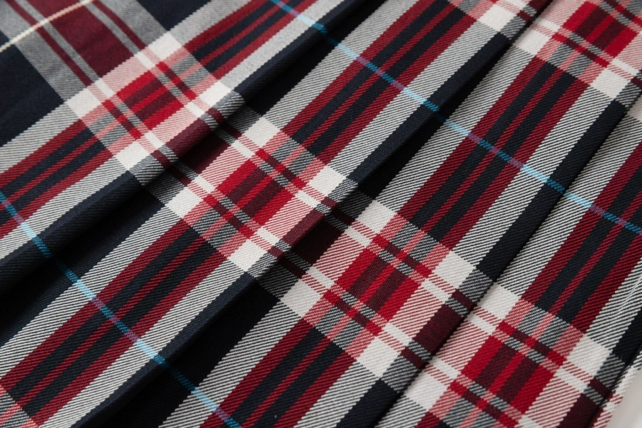 Campus Plaid Pleated Skirt