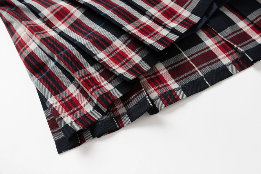 Campus Plaid Pleated Skirt