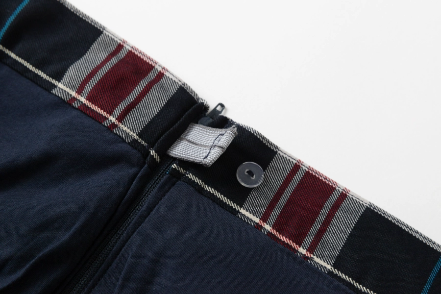 Campus Plaid Pleated Skirt