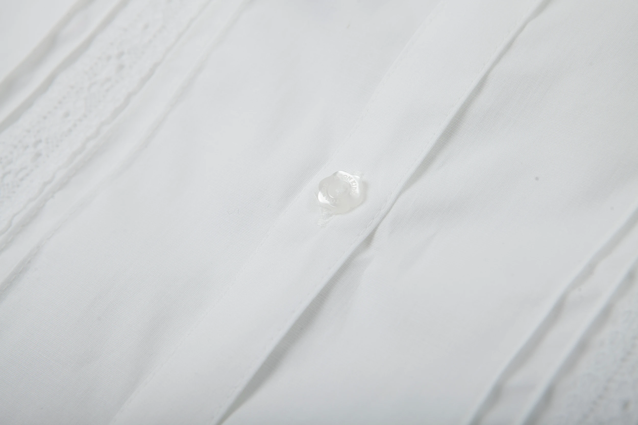 British Academy Girls’ Lace-Trimmed Short-Sleeved Shirt